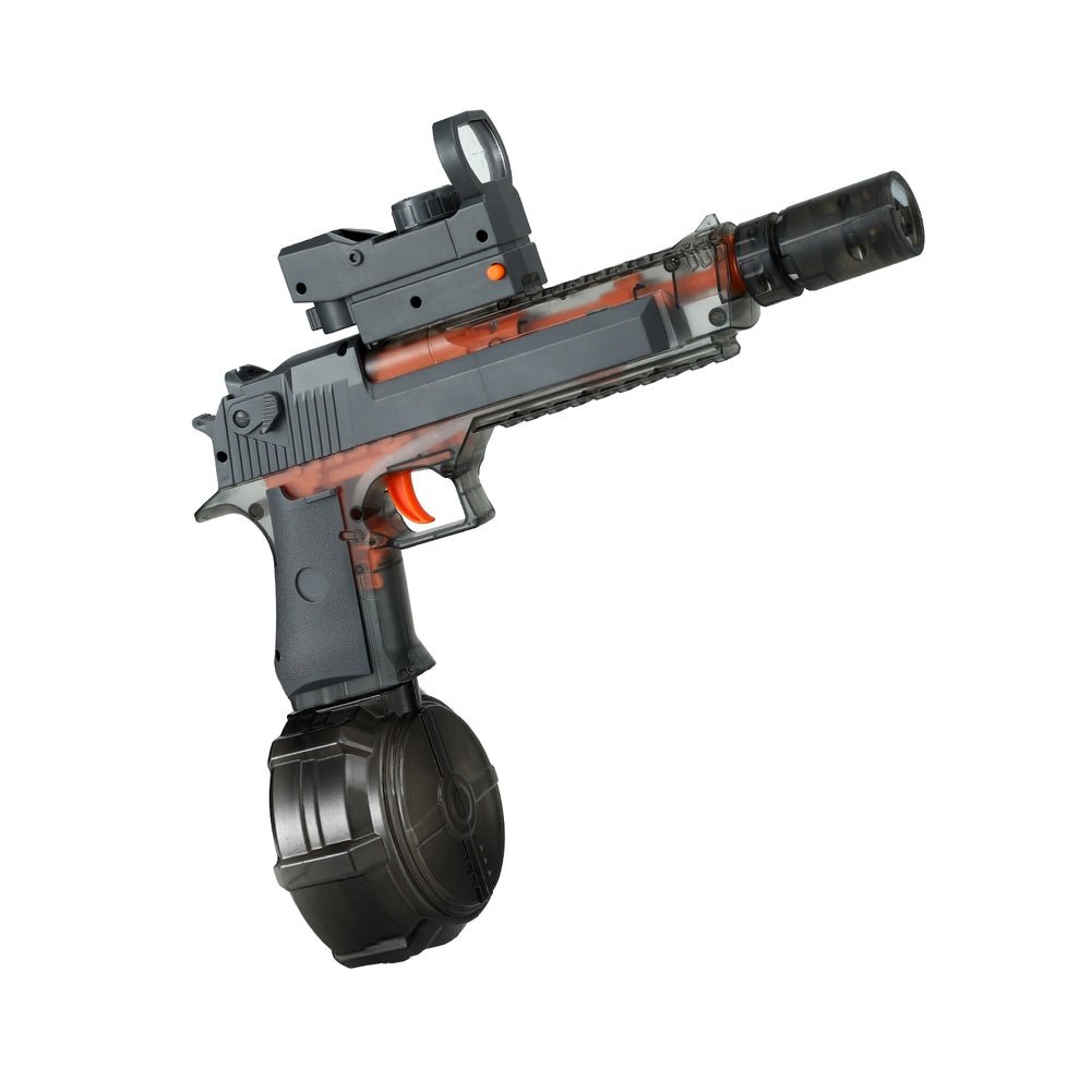Kids Adult Electric Water Gun 500ml Water Tank Light Squirt Guns Toys Grey - Direct On Sale
