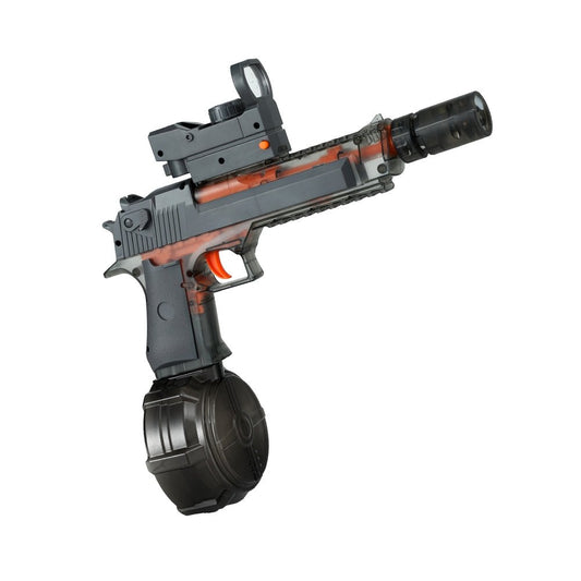 Kids Adult Electric Water Gun 500ml Water Tank Light Squirt Guns Toys Grey - Direct On Sale