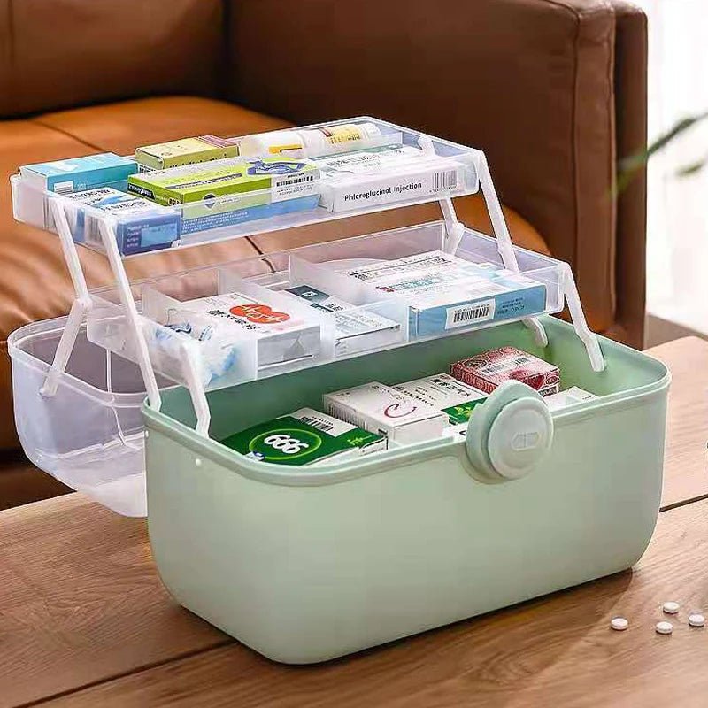 Large Capacity Family Medicine Organizer Box – Portable First Aid Kit &amp; Medical Storage Box - Direct On Sale