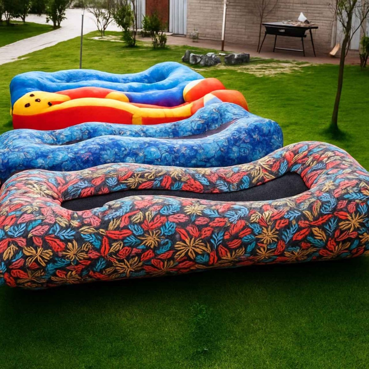 Lazy Inflatable Sofa Bed Swimming Pool Beach Garden Outdoor Portable Folding Camping Chaise Lounge Recliner Pouf - Direct On Sale