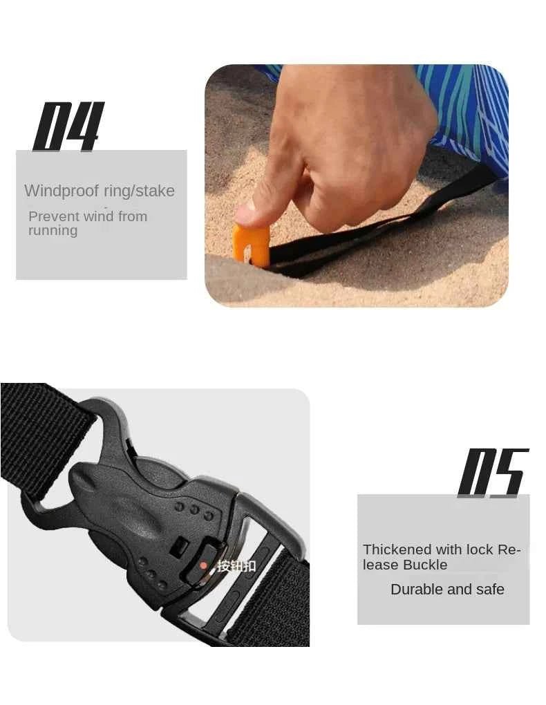 Lazy Inflatable Sofa Bed Swimming Pool Beach Garden Outdoor Portable Folding Camping Chaise Lounge Recliner Pouf - Direct On Sale