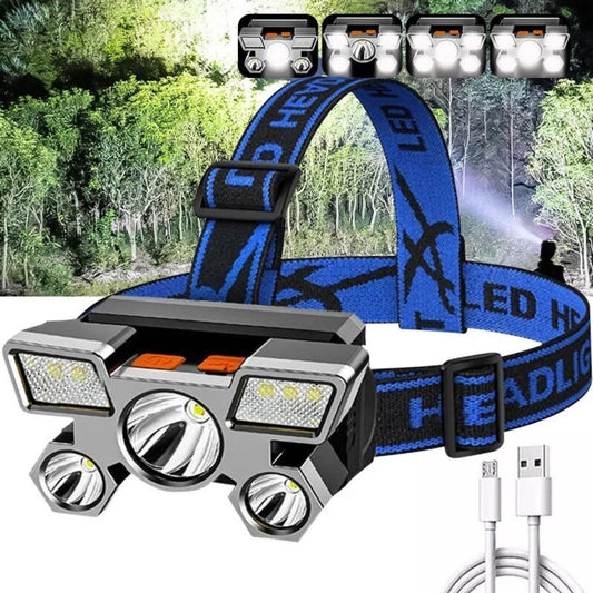 LED Headlamp Rechargeable Headlight Light Head Torch Lamp Flashlight - Direct On Sale