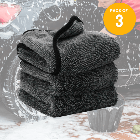 Microfiber Twist Car Wash Towels - Pack of 3 - Direct On Sale