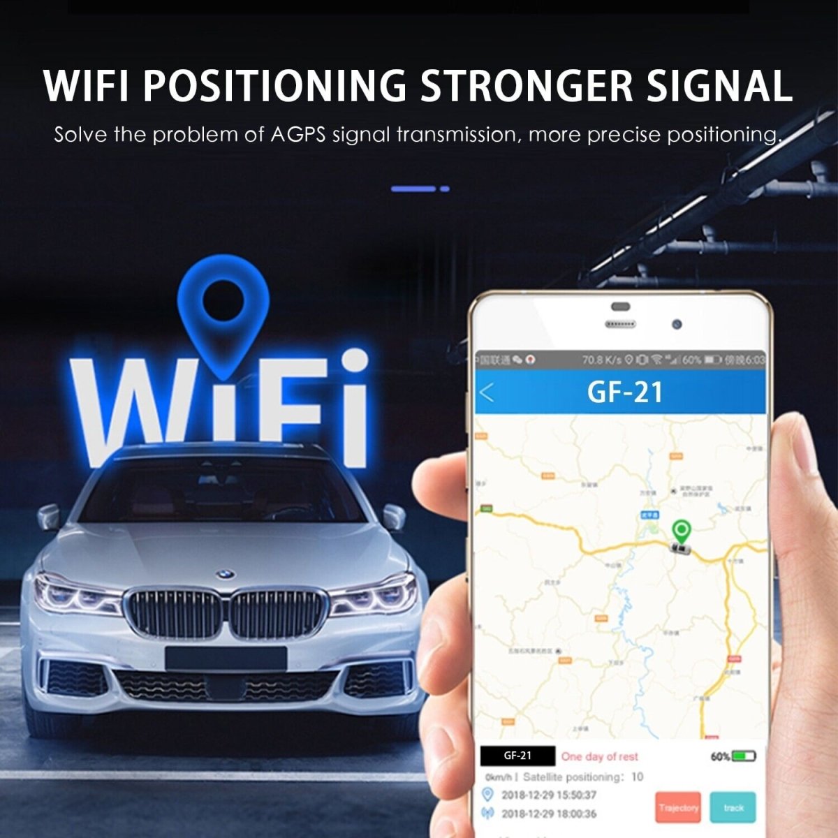 Mini Magnetic Car Vehicle Extra Signal GSM GPRS Tracker Locator Real Time - Direct On Sale