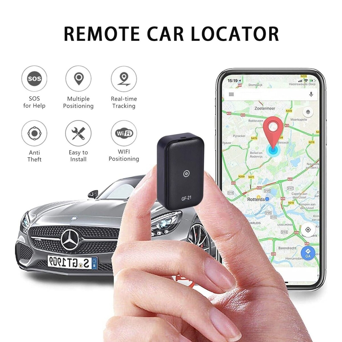 Mini Magnetic Car Vehicle Extra Signal GSM GPRS Tracker Locator Real Time - Direct On Sale