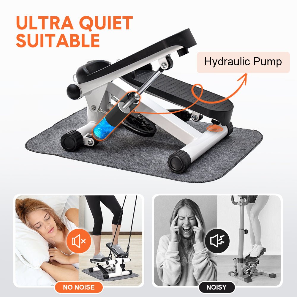 Mini Stepper Exercise Machine with Resistance Fitness Bands - Direct On Sale