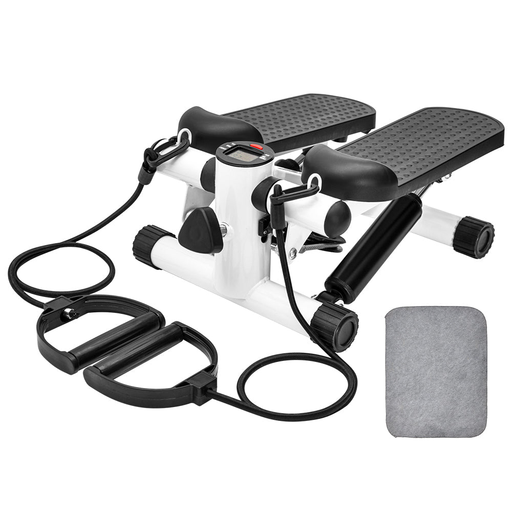 Mini Stepper Exercise Machine with Resistance Fitness Bands - Direct On Sale