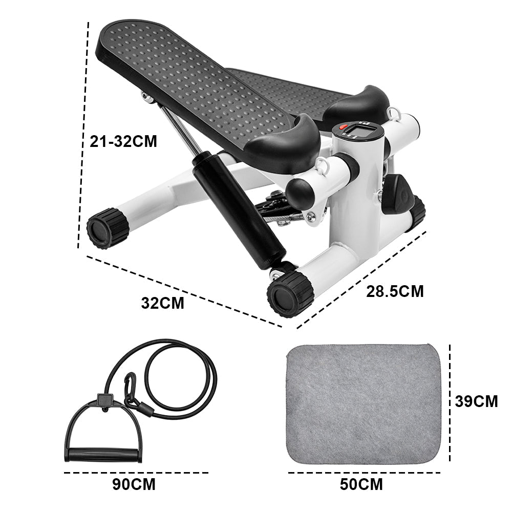 Mini Stepper Exercise Machine with Resistance Fitness Bands - Direct On Sale