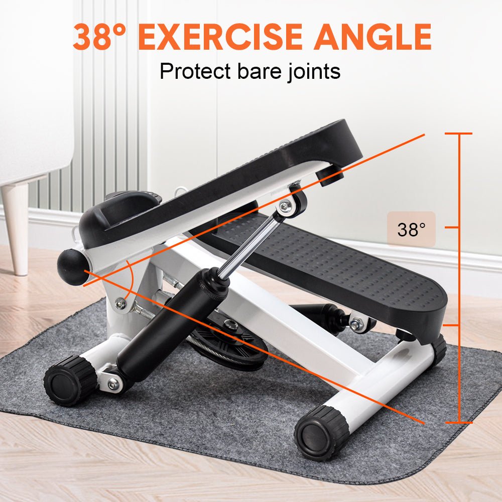 Mini Stepper Exercise Machine with Resistance Fitness Bands - Direct On Sale