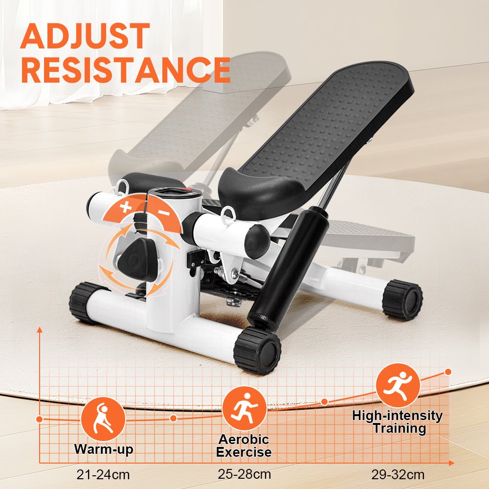 Mini Stepper Exercise Machine with Resistance Fitness Bands - Direct On Sale