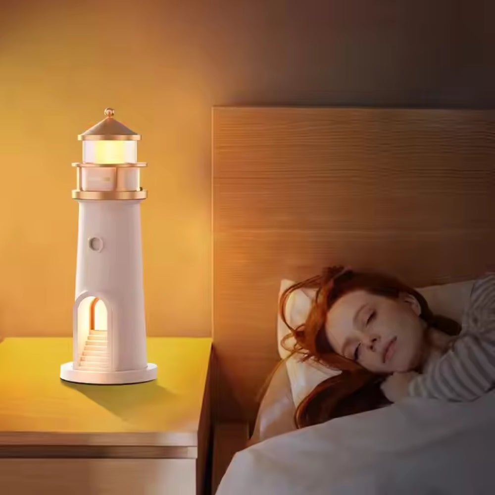 Moon Projection Lighthouse Night Lights Motion Sensor Bluetooth Music - Direct On Sale