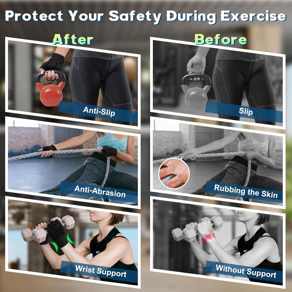 Non - Slip Fitness Gloves – Breathable Weightlifting Training Gloves - Direct On Sale