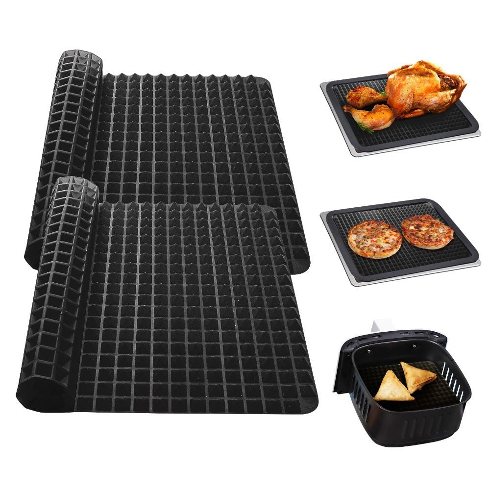 Non - Stick Silicone Baking Mat Cooking Pan For Oven Grilling BBQ - Direct On Sale