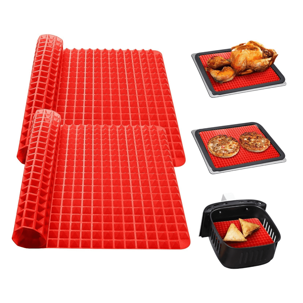 Non - Stick Silicone Baking Mat Cooking Pan For Oven Grilling BBQ - Direct On Sale