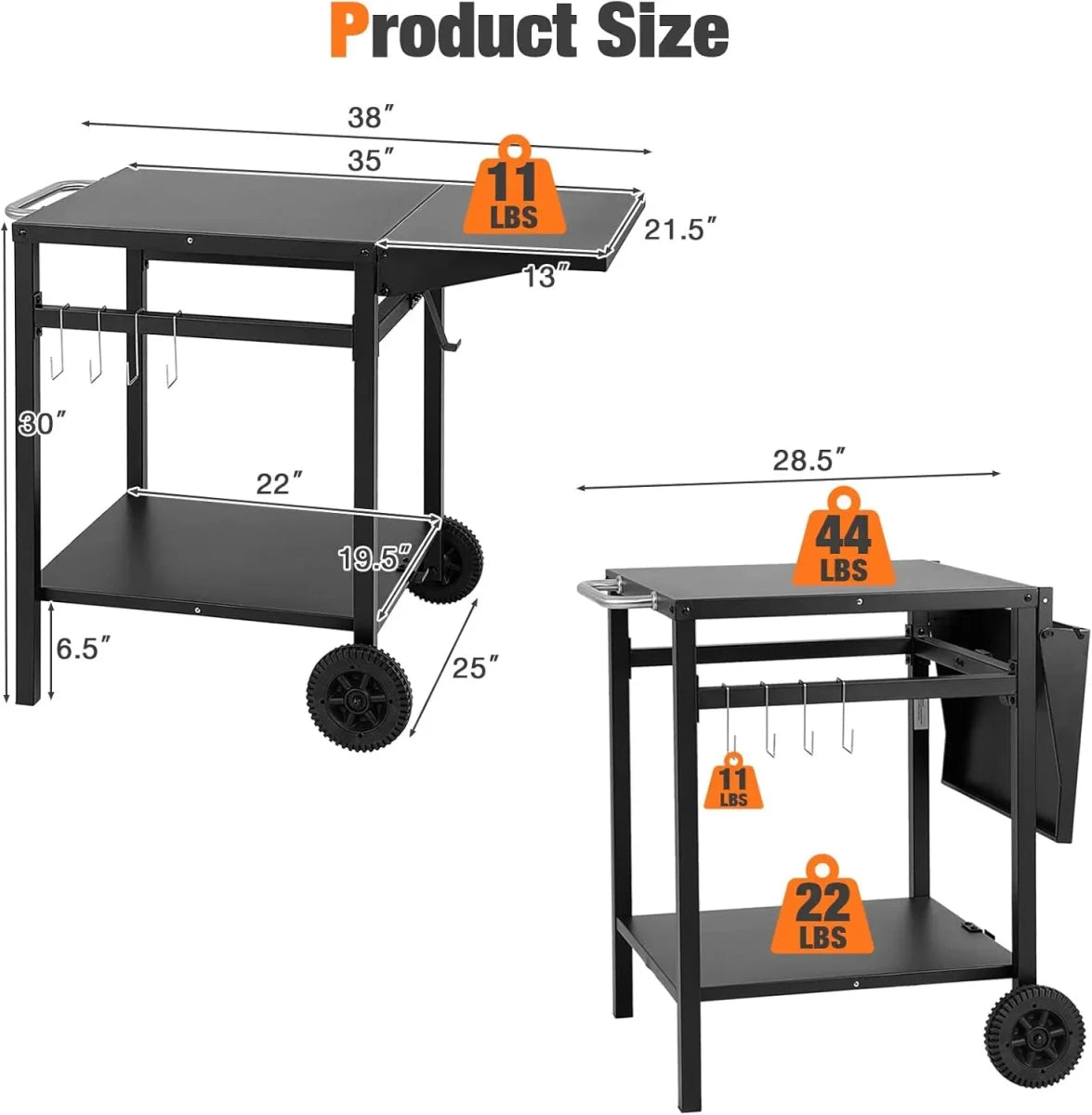 Outdoor Multi - Purpose Folding Worktable with Wheels - Direct On Sale