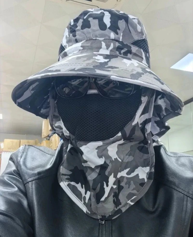 Outdoor Sun Protection Hat with Detachable Face and Neck Flap - UPF 50+ - Direct On Sale