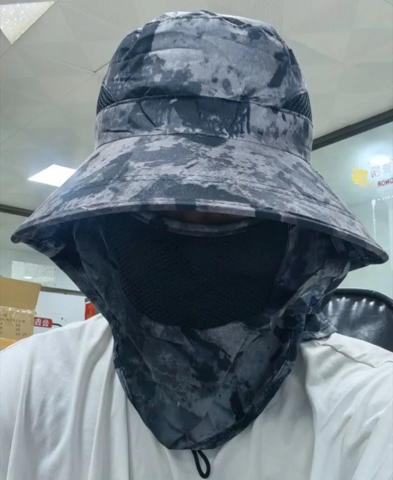 Outdoor Sun Protection Hat with Detachable Face and Neck Flap - UPF 50+ - Direct On Sale