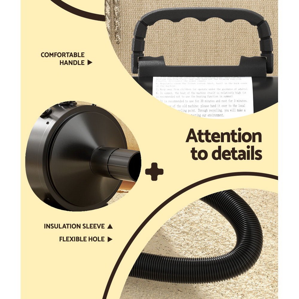 Pet Hair Dryer Dog Cat Grooming Speed Blower Hairdryer Heater Low Noise - Direct On Sale