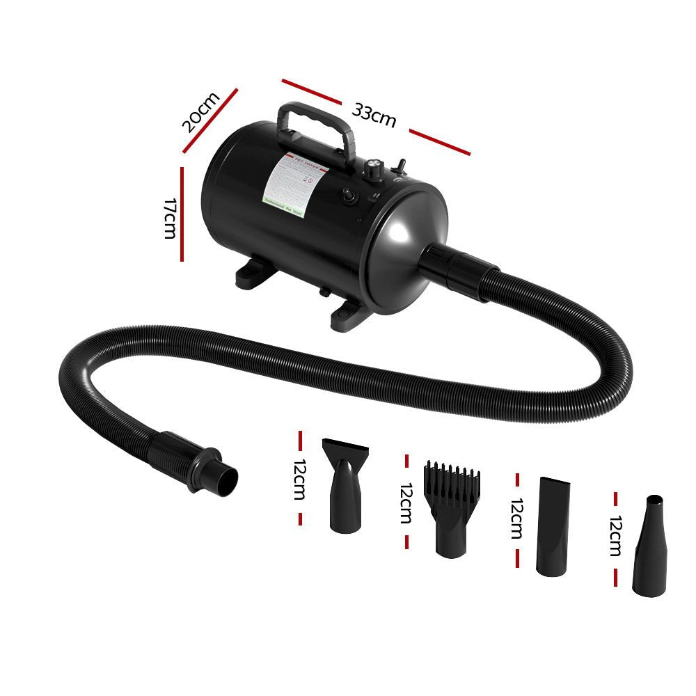 Pet Hair Dryer Dog Cat Grooming Speed Blower Hairdryer Heater Low Noise - Direct On Sale