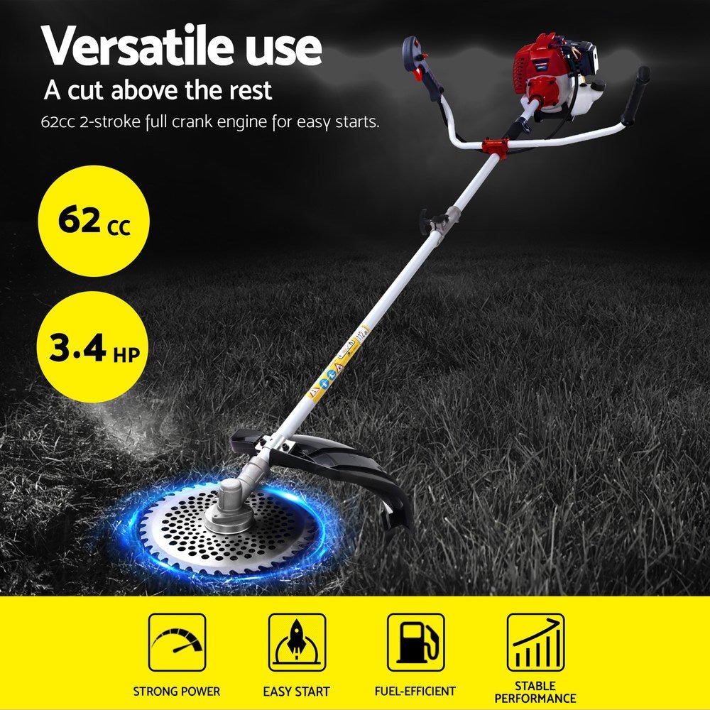 Pole Chainsaw 5 in 1 Petrol Circular Saw Hedge Trimmer Cutter Whipper Snipper - Direct On Sale