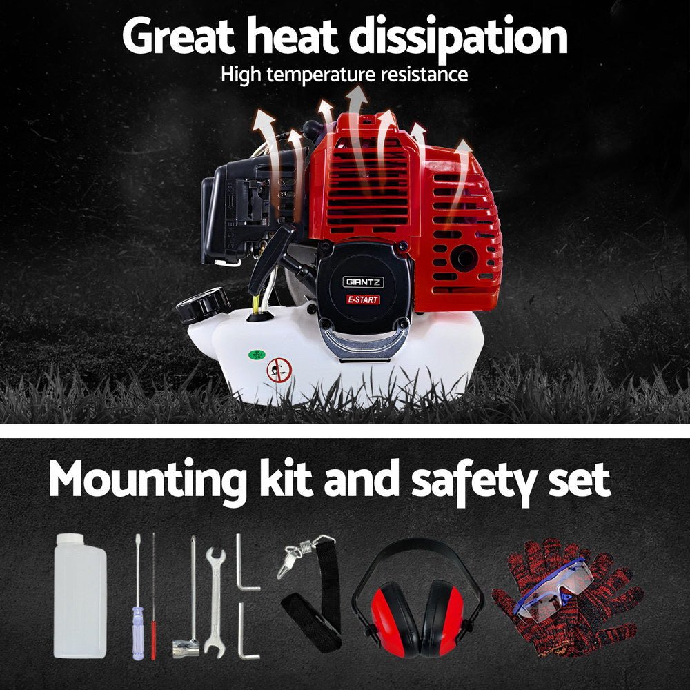 Pole Chainsaw 5 in 1 Petrol Circular Saw Hedge Trimmer Cutter Whipper Snipper - Direct On Sale