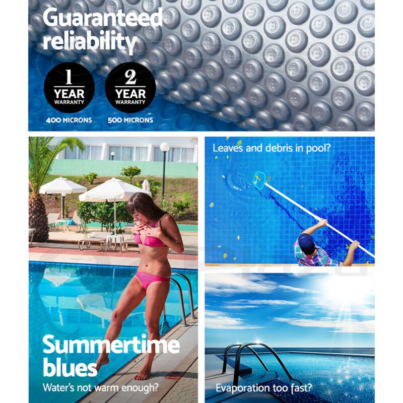 Pool Cover Covers Solar Blanket 400 Micron Roller Swimming Bubble - Direct On Sale