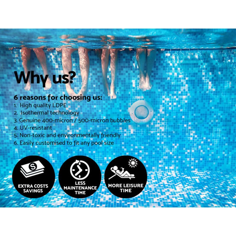 Pool Cover Covers Solar Blanket 400 Micron Roller Swimming Bubble - Direct On Sale