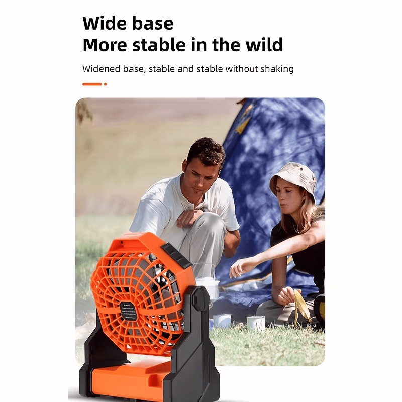 Portable Camping Fan with LED - Direct On Sale