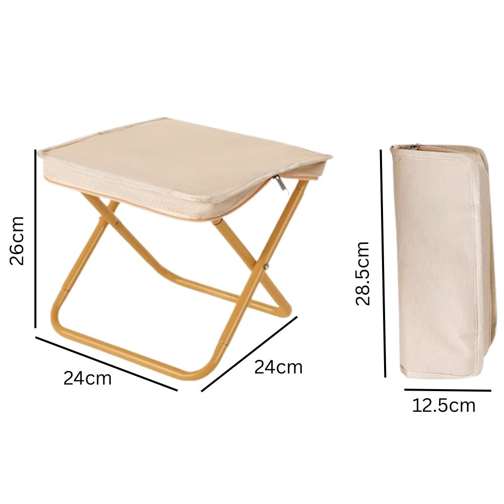 Portable Folding Camping Stool with Carry Bag - Direct On Sale