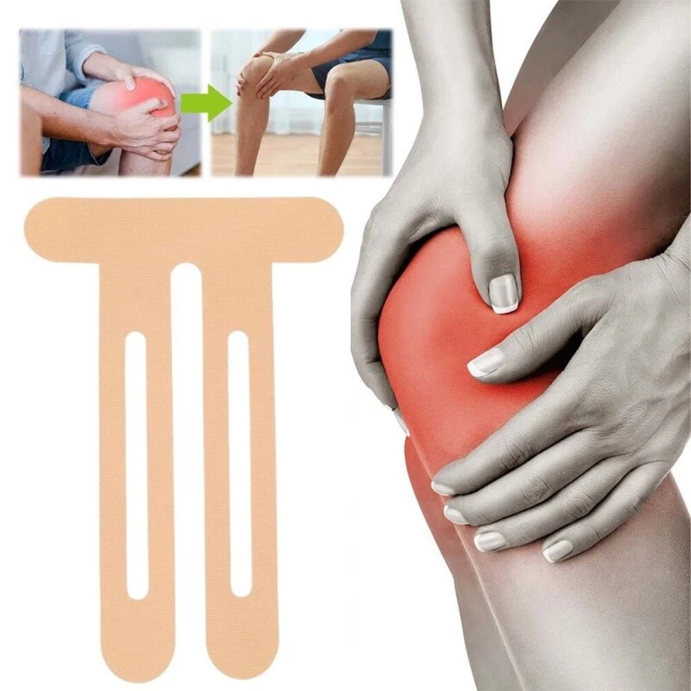 Precut Breathable Elastic Kinesiology Tape Support for Knees & Joints - Direct On Sale