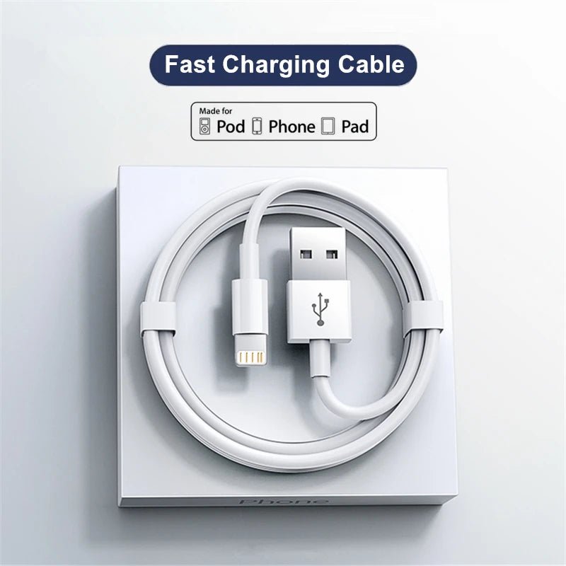 Premium USB Charger Cable for iPhone 14 8 7 6S Plus 13 12 Pro XS Max XR SE Fast Charging Cord Data Sync Line 1m 2m 3m - Direct On Sale