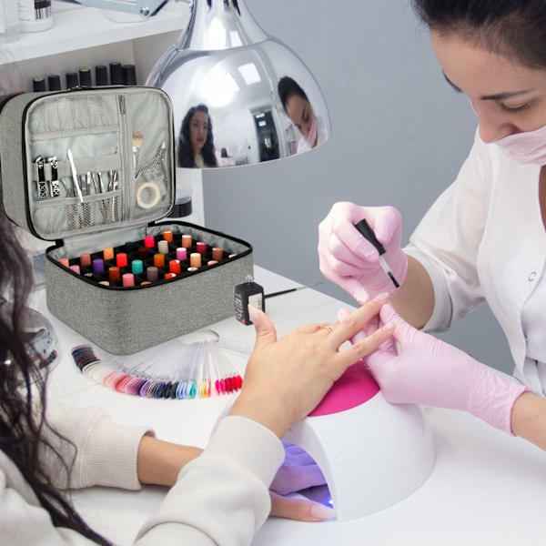 Professional Nail Polish Storage Bag with UV Lamp Compartment - Direct On Sale