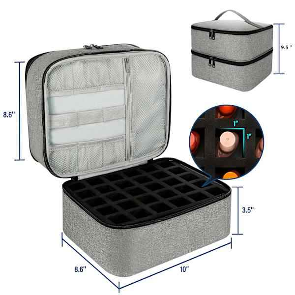 Professional Nail Polish Storage Bag with UV Lamp Compartment - Direct On Sale