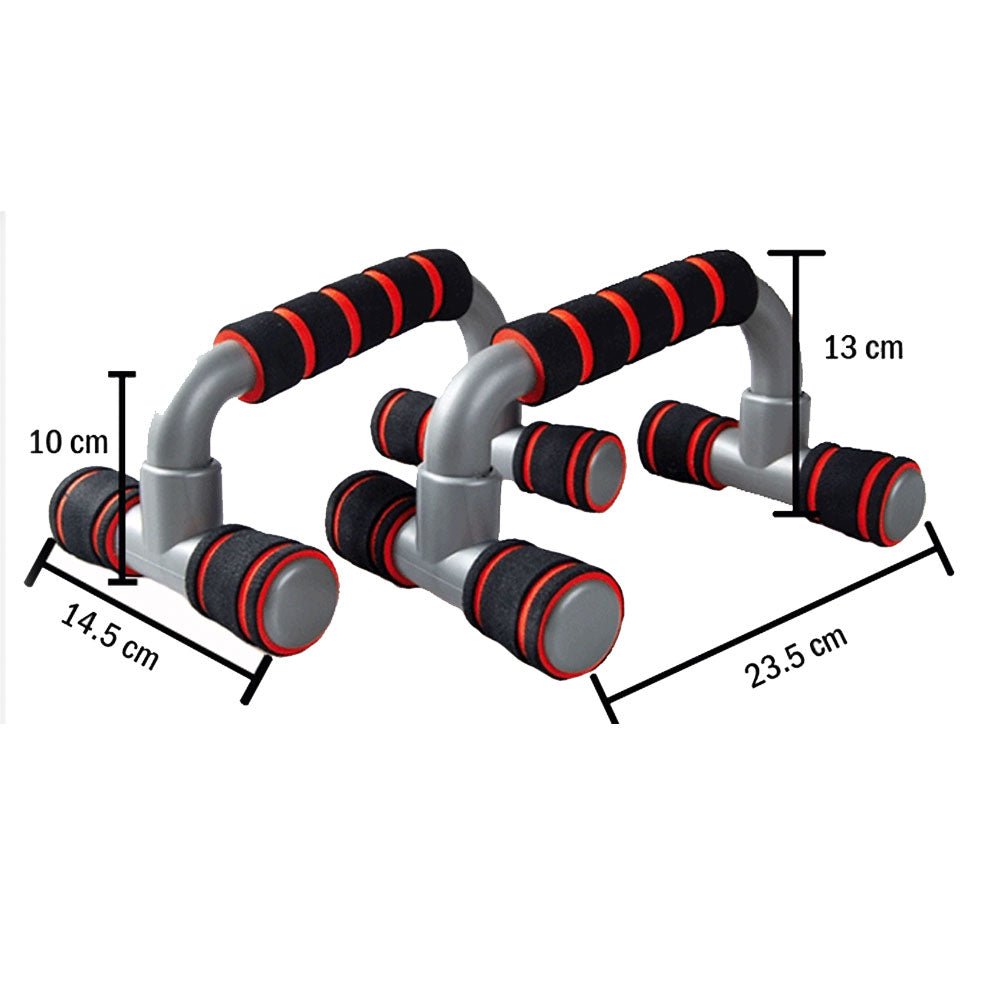 Push Up Bar handle Push - up Stand Grip For Home Fitness Exercise Workout - red - Direct On Sale