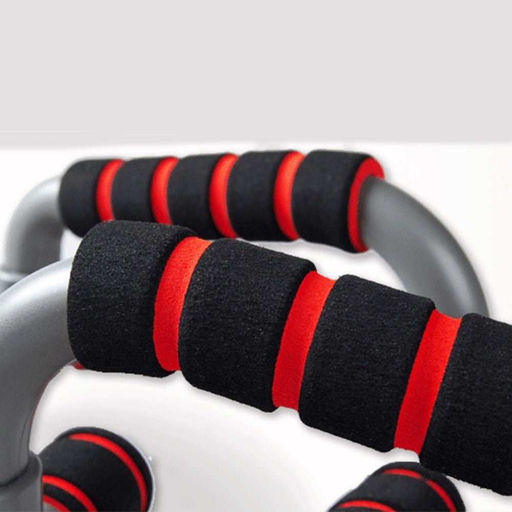 Push Up Bar handle Push - up Stand Grip For Home Fitness Exercise Workout - red - Direct On Sale