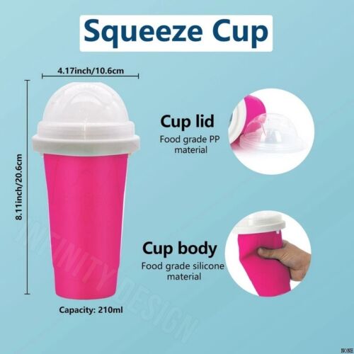 Quick - Frozen Squeeze Magic Cup Slushie Maker Ice Smoothie Cup Bottle Cooling - Direct On Sale