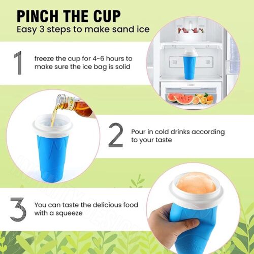 Quick - Frozen Squeeze Magic Cup Slushie Maker Ice Smoothie Cup Bottle Cooling - Direct On Sale