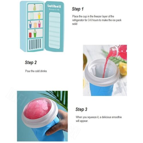 Quick - Frozen Squeeze Magic Cup Slushie Maker Ice Smoothie Cup Bottle Cooling - Direct On Sale
