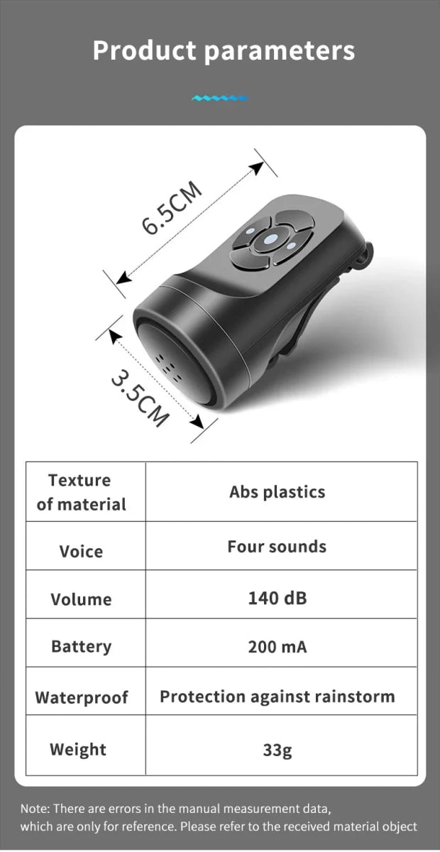 Rechargeable Bicycle Horn Cycling Accessories - Direct On Sale