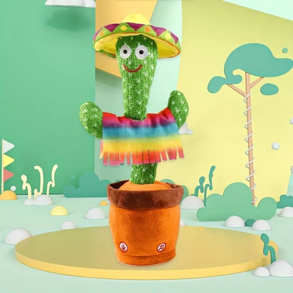 Rechargeable Dancer Cactus Glowing Dancing Electronic Plush Toy - Direct On Sale