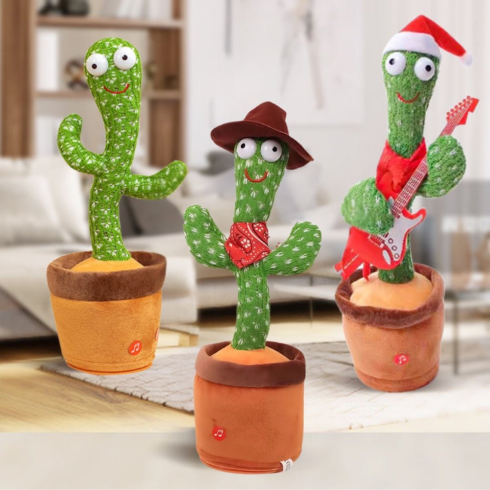 Rechargeable Dancer Cactus Glowing Dancing Electronic Plush Toy - Direct On Sale
