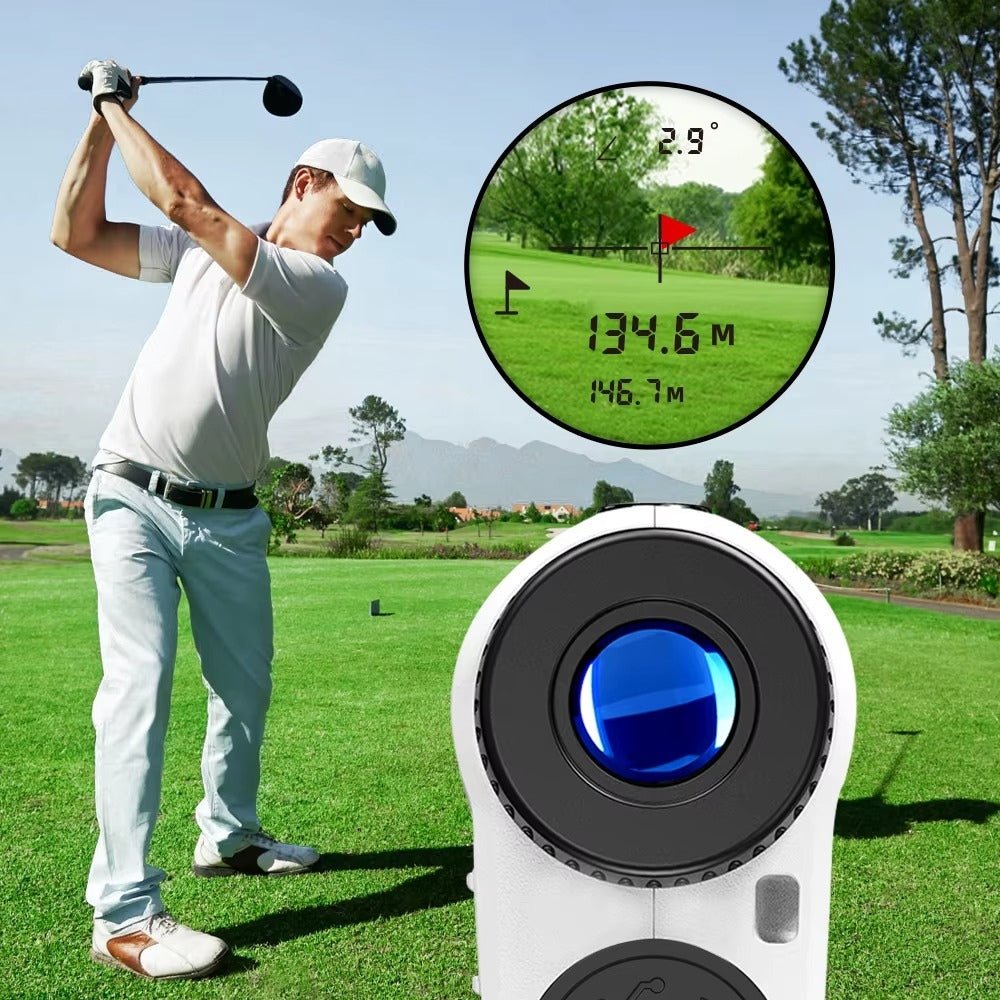 Rechargeable Golf Laser Rangefinder 6X Monocular Telescope Range Finder 1000m - Direct On Sale