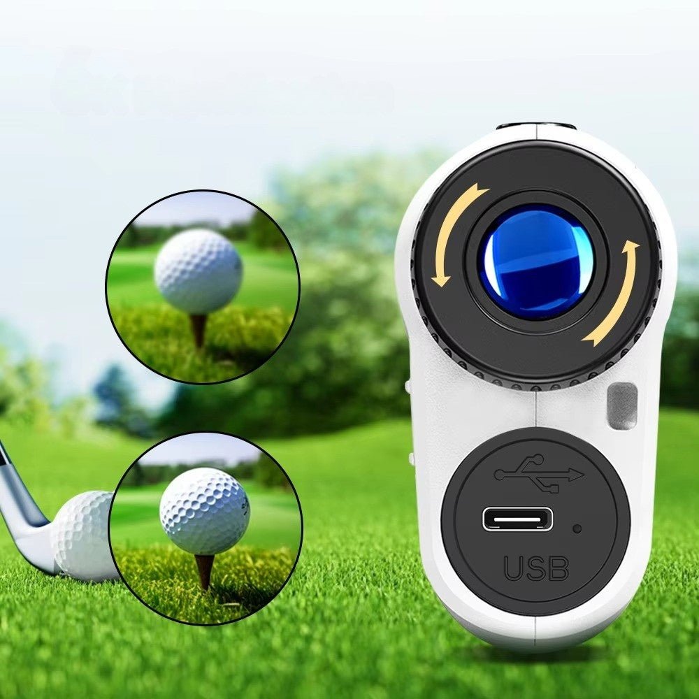 Rechargeable Golf Laser Rangefinder 6X Monocular Telescope Range Finder 1000m - Direct On Sale