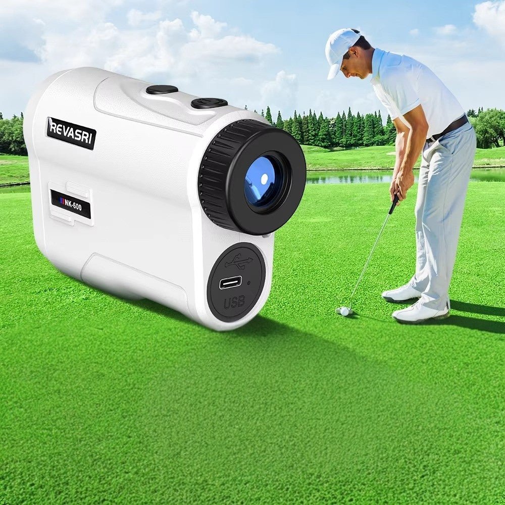 Rechargeable Golf Laser Rangefinder 6X Monocular Telescope Range Finder 1000m - Direct On Sale