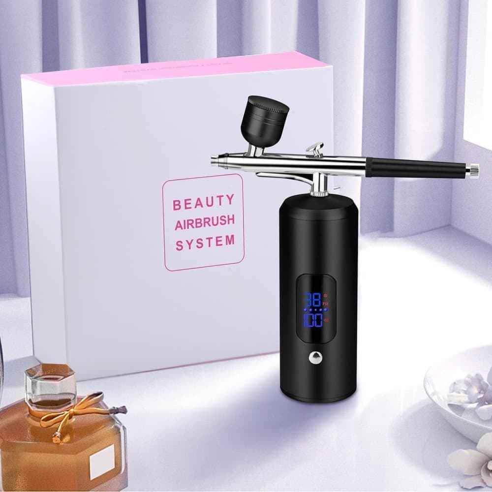 Rechargeable Portable Cordless Electric Airbrush Set with LED Display - Direct On Sale