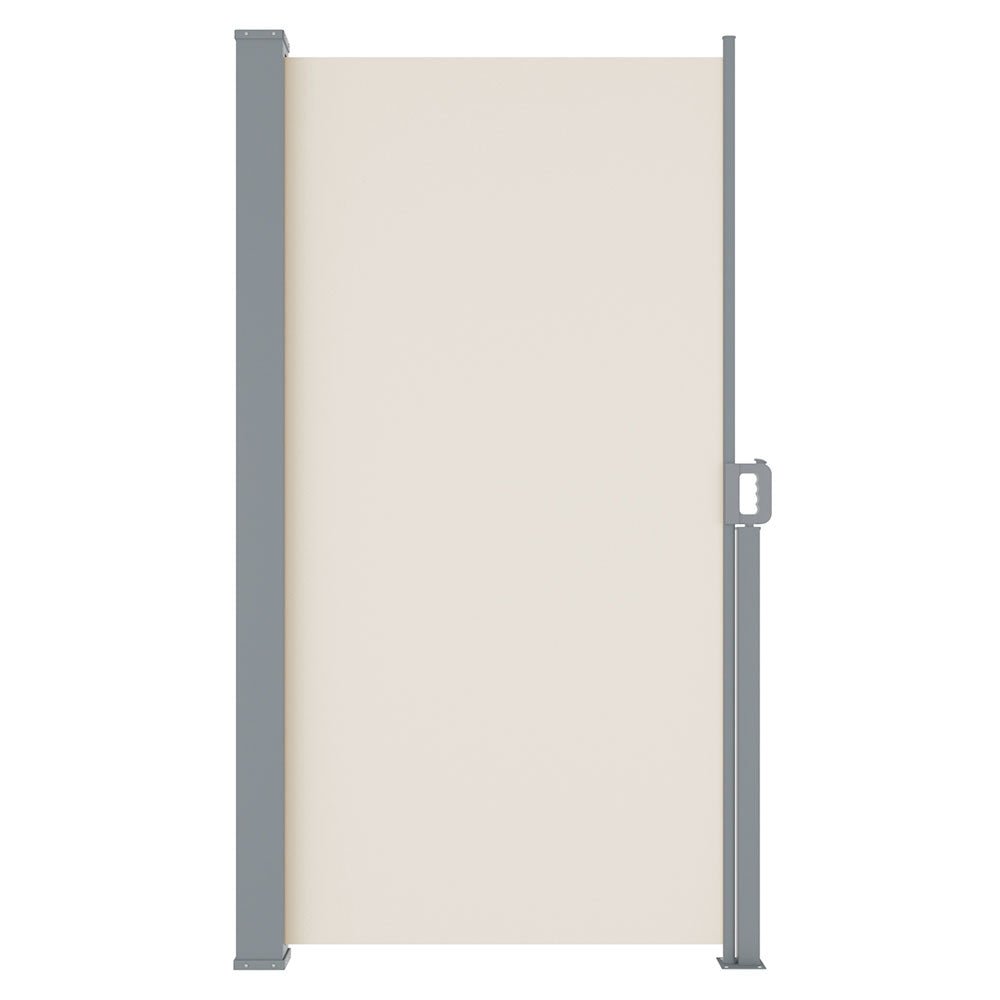 Retractable Side Awnings for Baclony,Terrace or Patio Sun Shade Outdoor,Privacy Screen 2X3M Cream - Direct On Sale