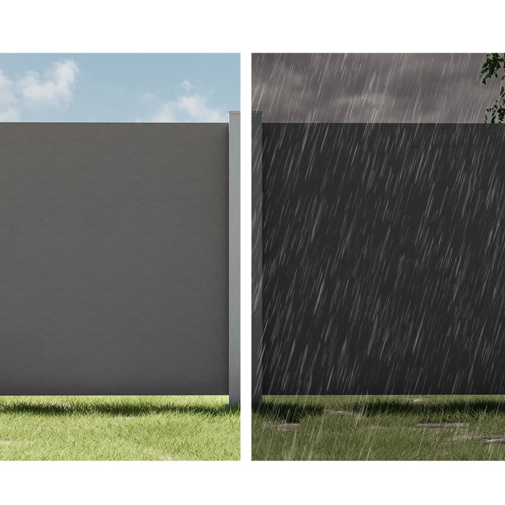 Retractable Side Awnings for Baclony,Terrace or Patio Sun Shade Outdoor,Privacy Screen 2X3M Grey - Direct On Sale
