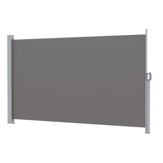 Retractable Side Awnings for Baclony,Terrace or Patio Sun Shade Outdoor,Privacy Screen 2X3M Grey - Direct On Sale