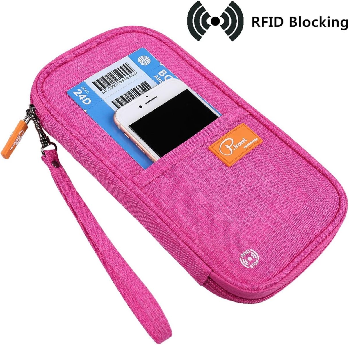 RFID Blocking Waterproof Travel Wallet with Large Capacity Family Passport Holder Document Organiser - Direct On Sale