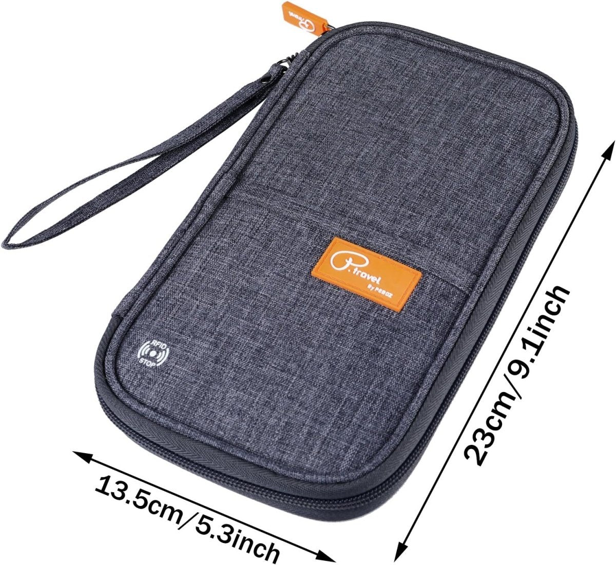 RFID Blocking Waterproof Travel Wallet with Large Capacity Family Passport Holder Document Organiser - Direct On Sale